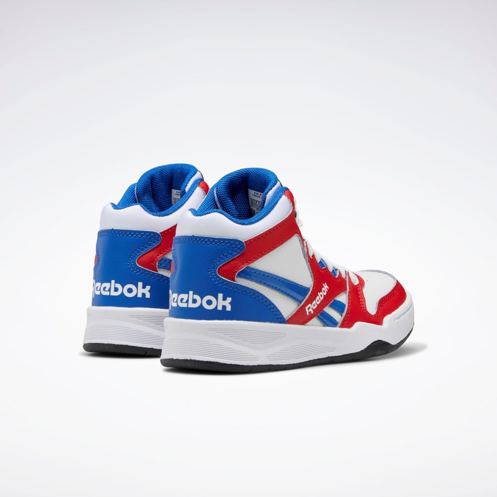 Reebok BB 4500 Court Shoes - Preschool Hvide Rød Blå | MSB750369