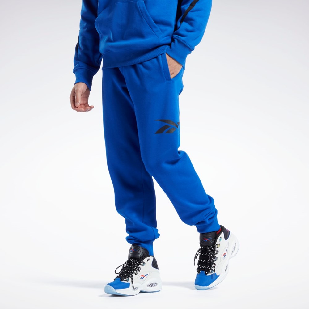 Reebok Basketball Vector Fleece Joggers Blå | XHM012854