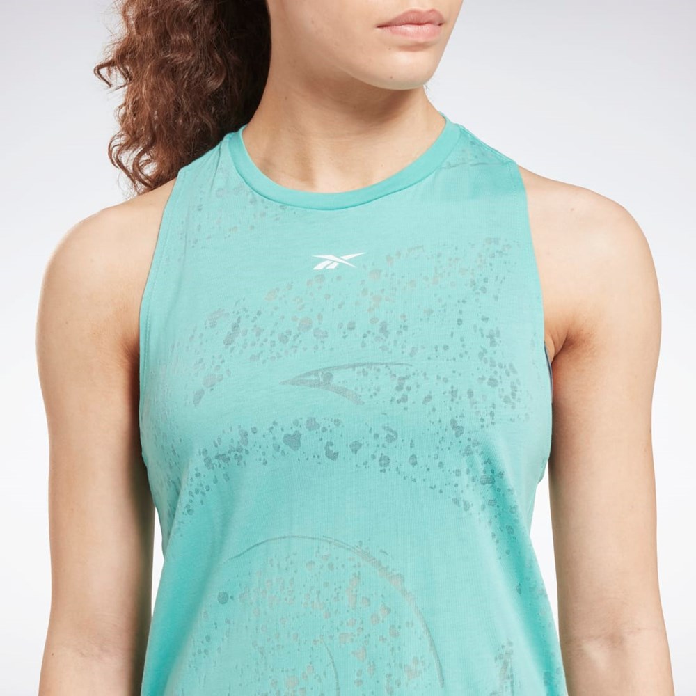 Reebok Burnout Tank Top Semi Classic Teal | GCM327560