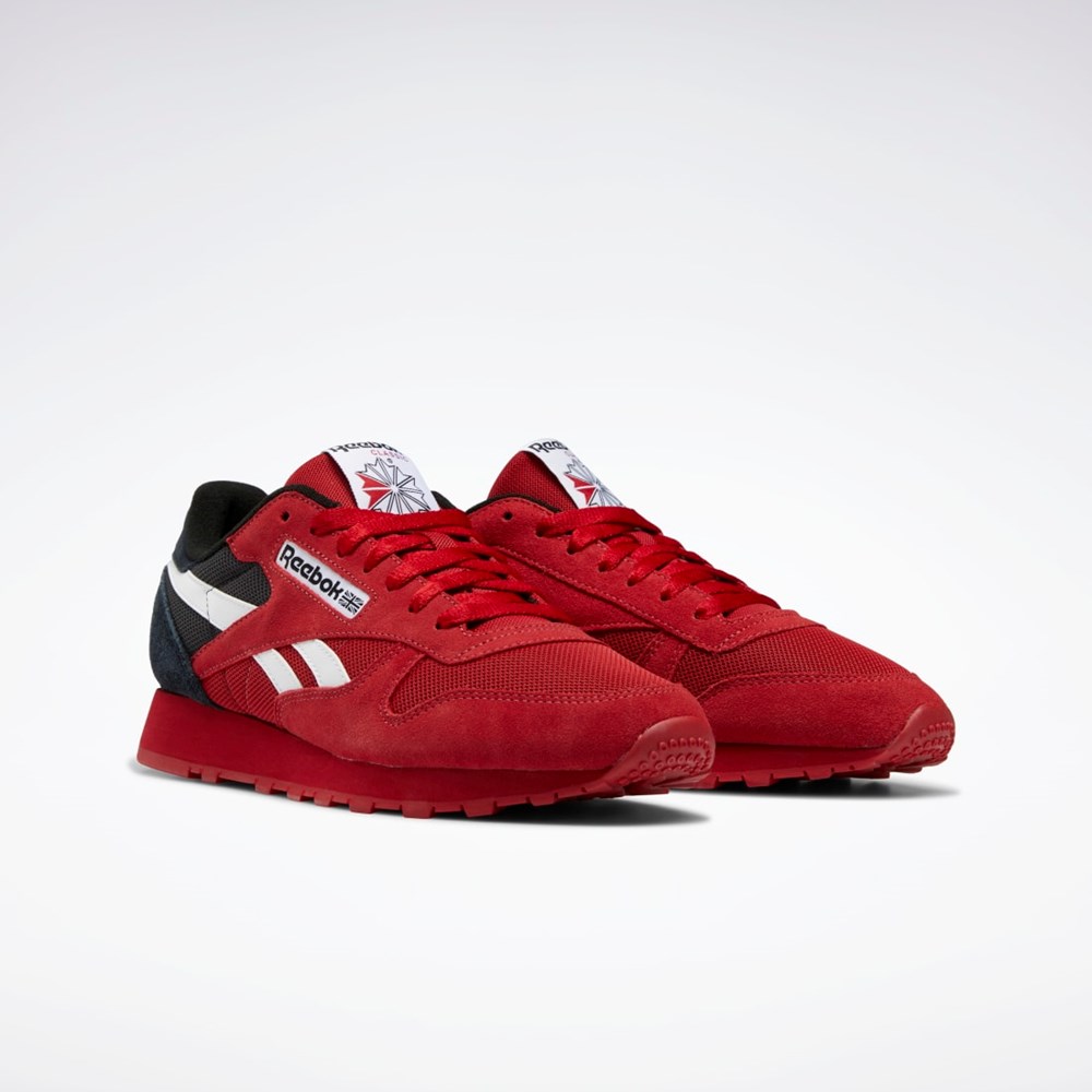 Reebok Classic Leather Make It Yours Shoes Rød Hvide Sort | CHP458196