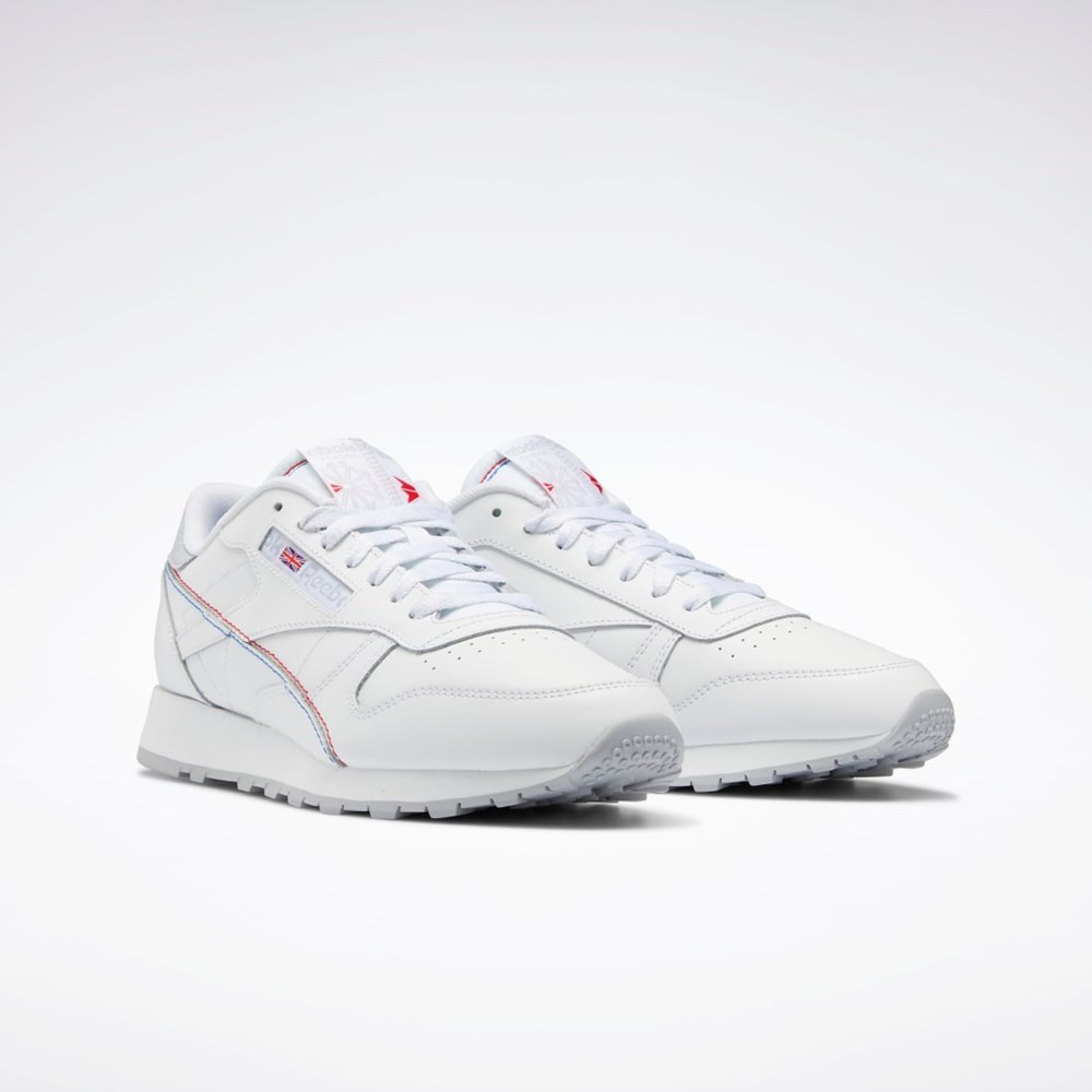 Reebok Classic Leather Make It Yours Shoes Hvide Hvide Blå | DGO840961