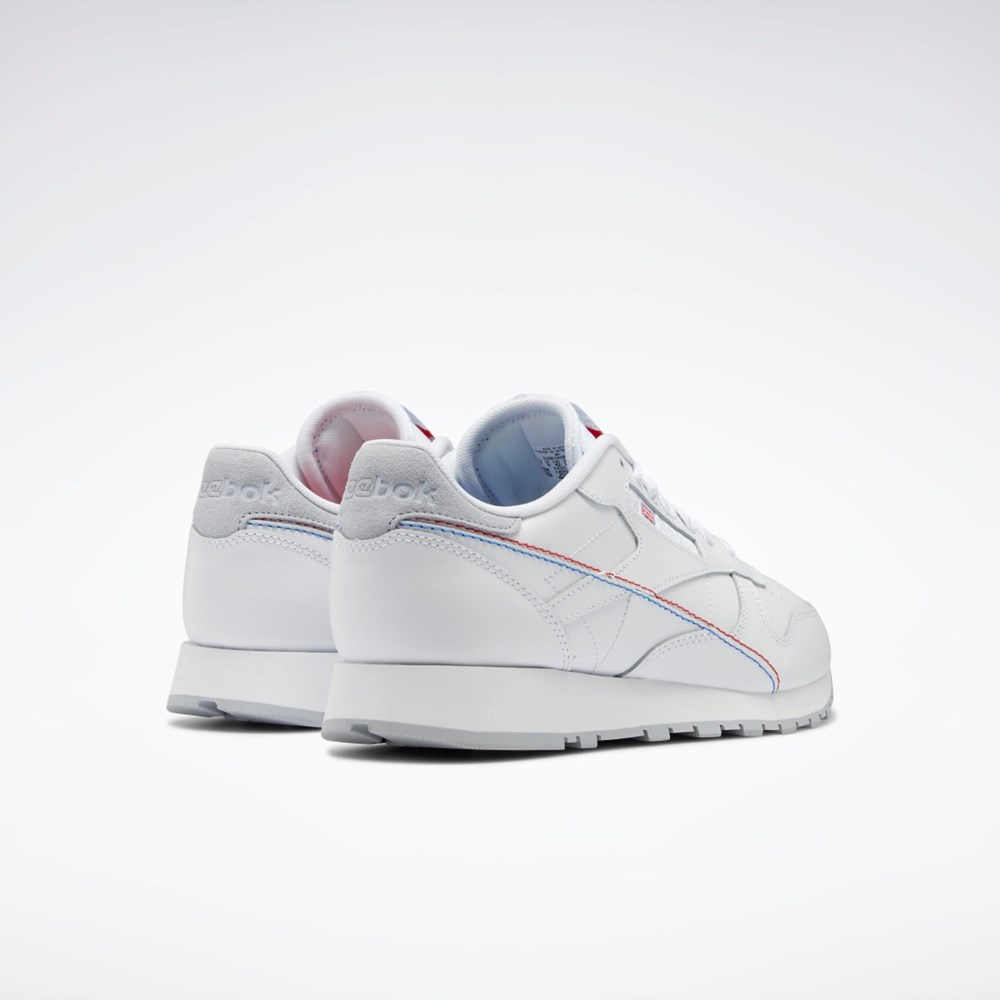 Reebok Classic Leather Make It Yours Shoes Hvide Hvide Blå | DGO840961