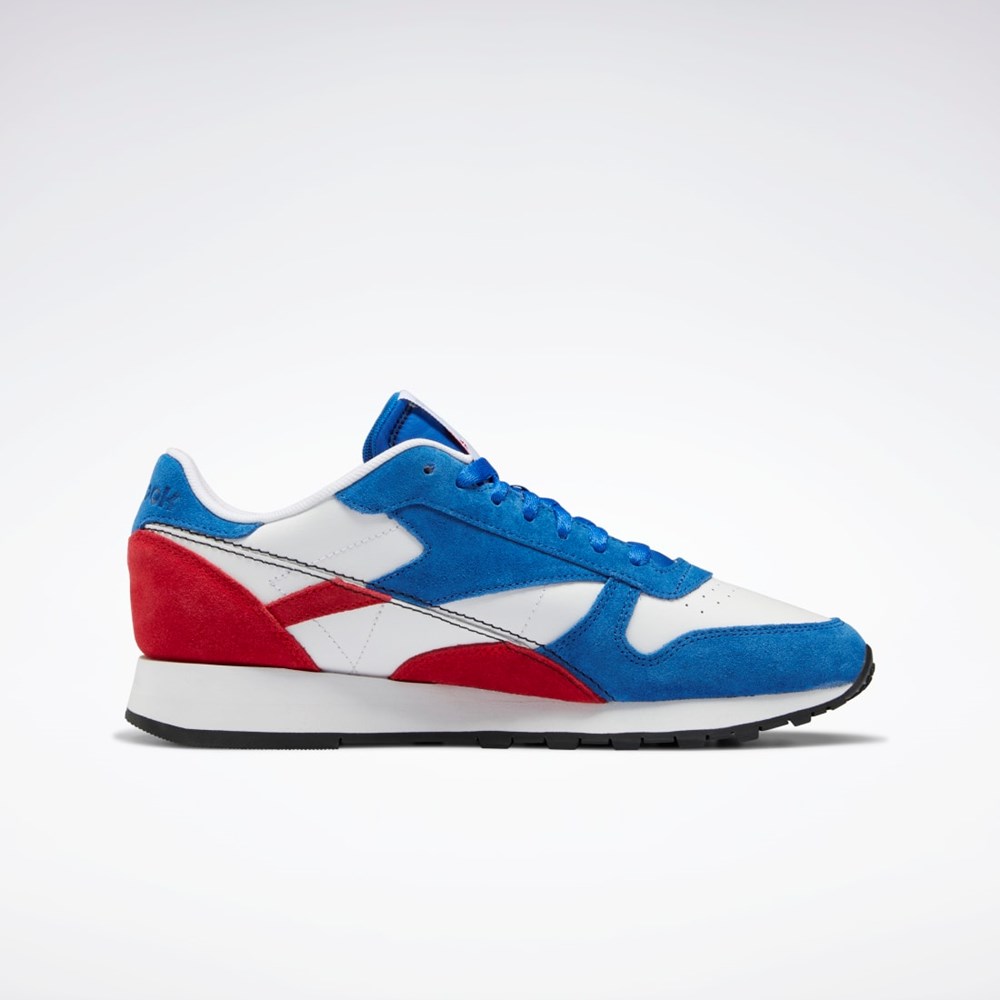 Reebok Classic Leather Make It Yours Shoes Blå Rød Hvide | NCX832406