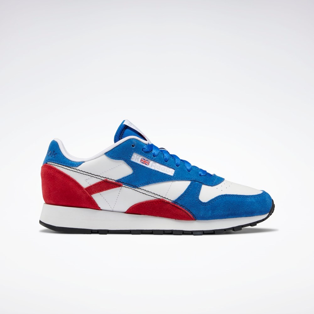 Reebok Classic Leather Make It Yours Shoes Blå Rød Hvide | NCX832406