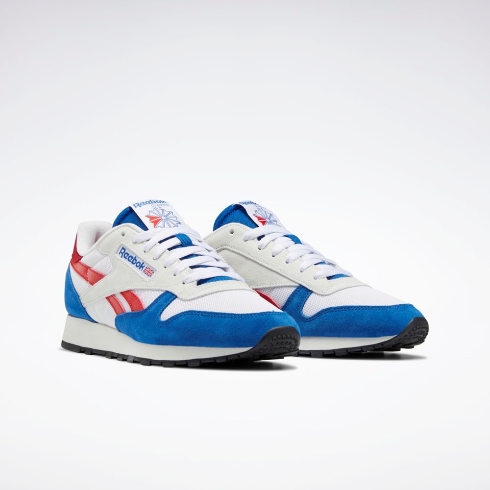 Reebok Classic Leather Make It Yours Shoes Blå Hvide Rød | NRP287630