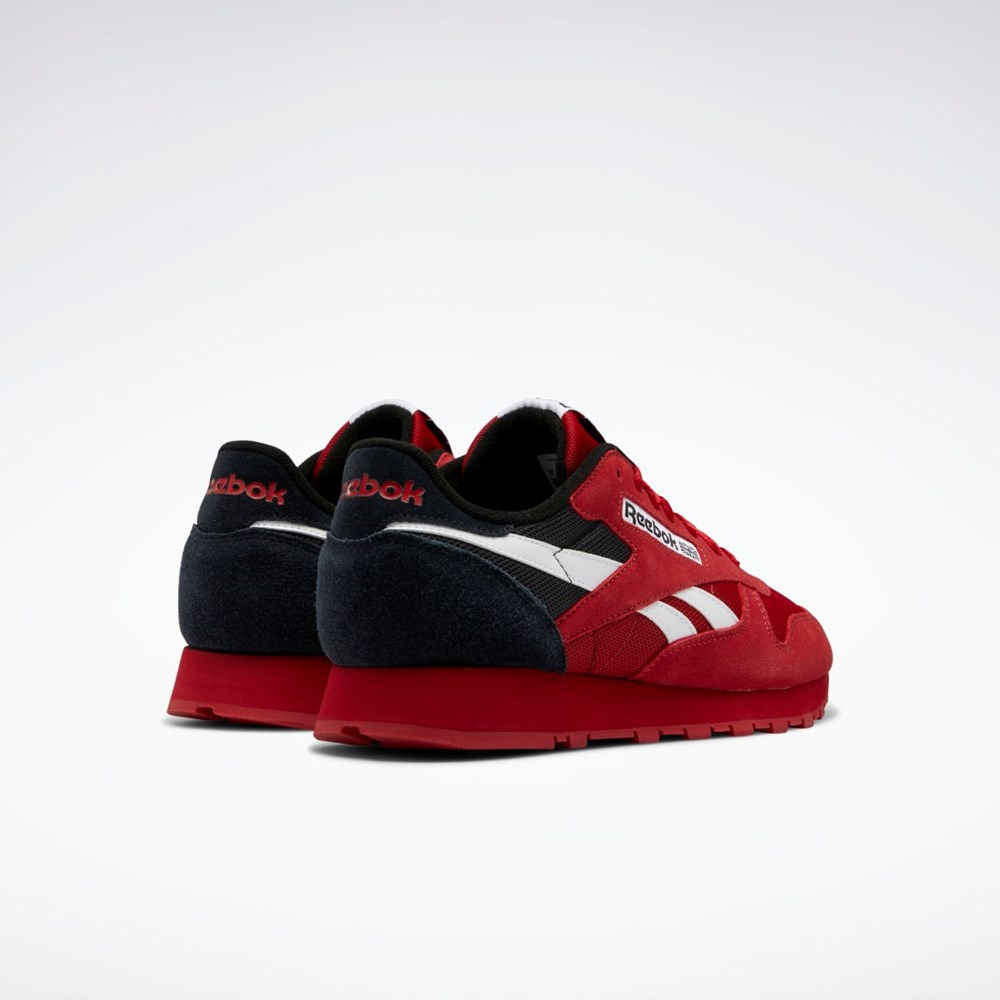 Reebok Classic Leather Make It Yours Shoes Rød Hvide Sort | RUN369081