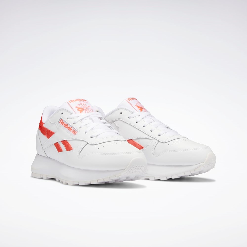 Reebok Classic Leather SP Shoes Hvide Hvide Orange | QPI283546