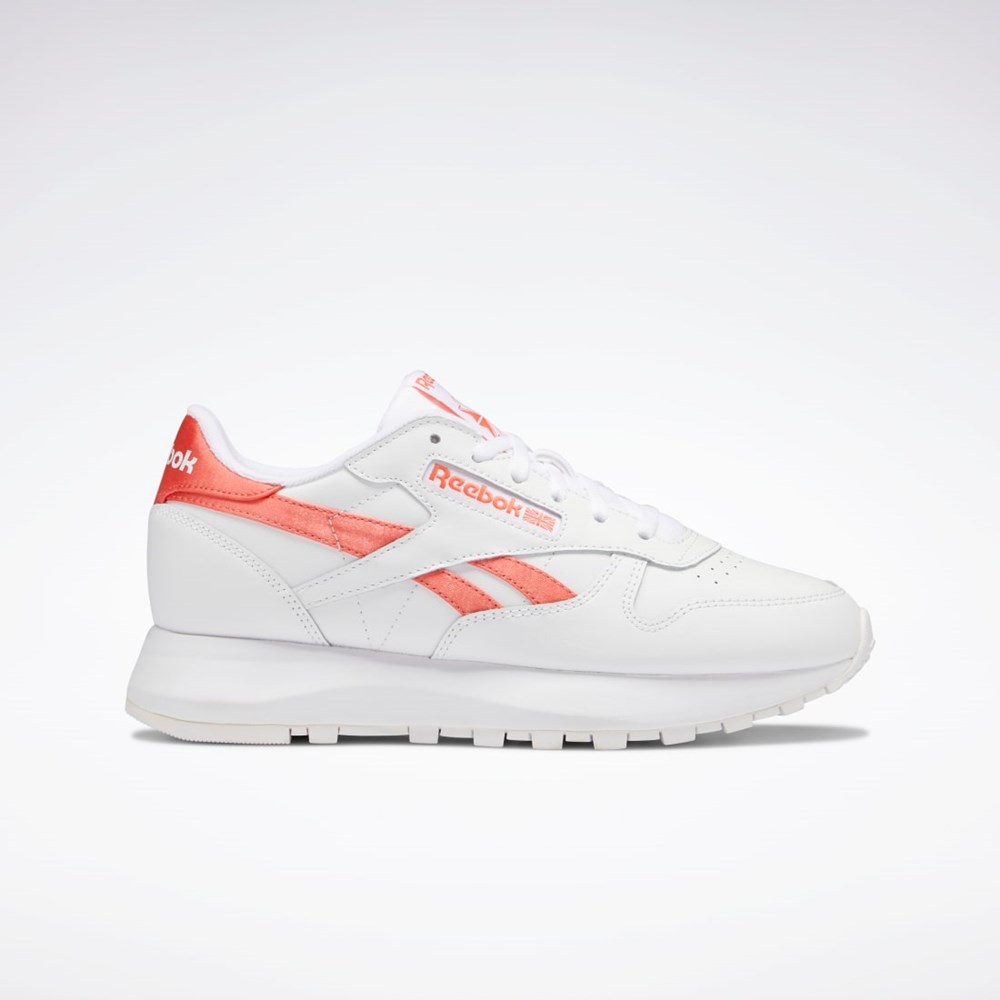 Reebok Classic Leather SP Shoes Hvide Hvide Orange | QPI283546