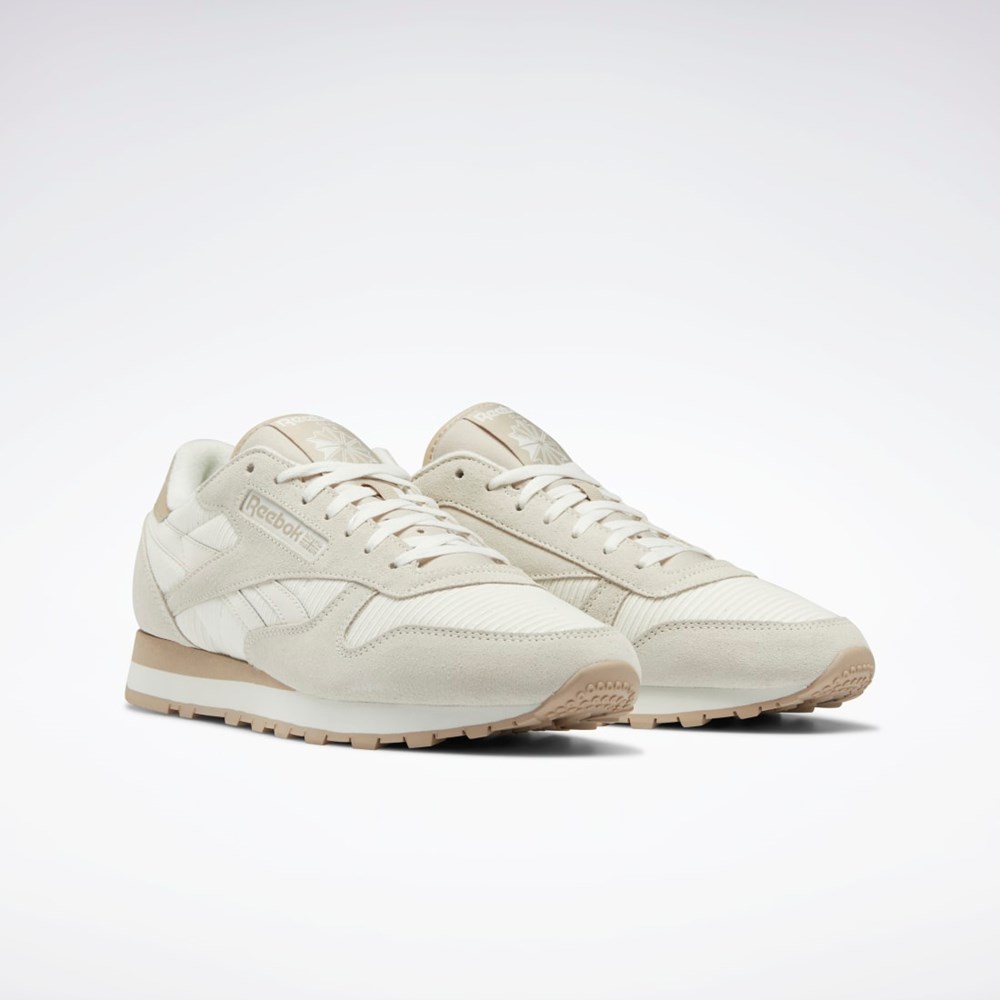 Reebok Classic Leather Shoes Beige | NVQ539241