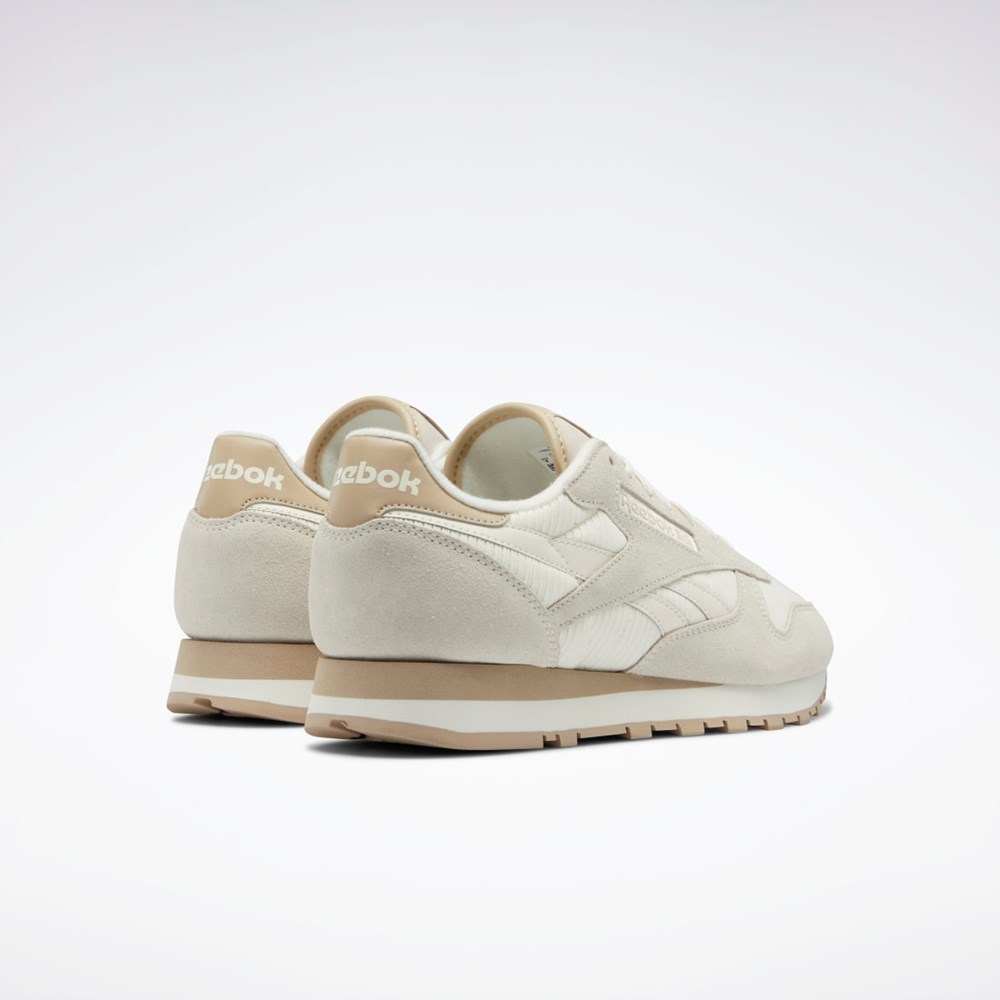 Reebok Classic Leather Shoes Beige | NVQ539241