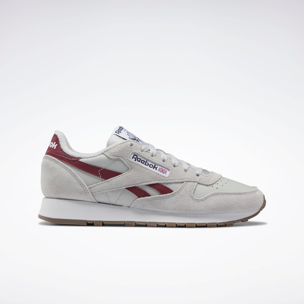 Reebok Classic Leather Shoes Grå Grå Bordeaux | EXS423986