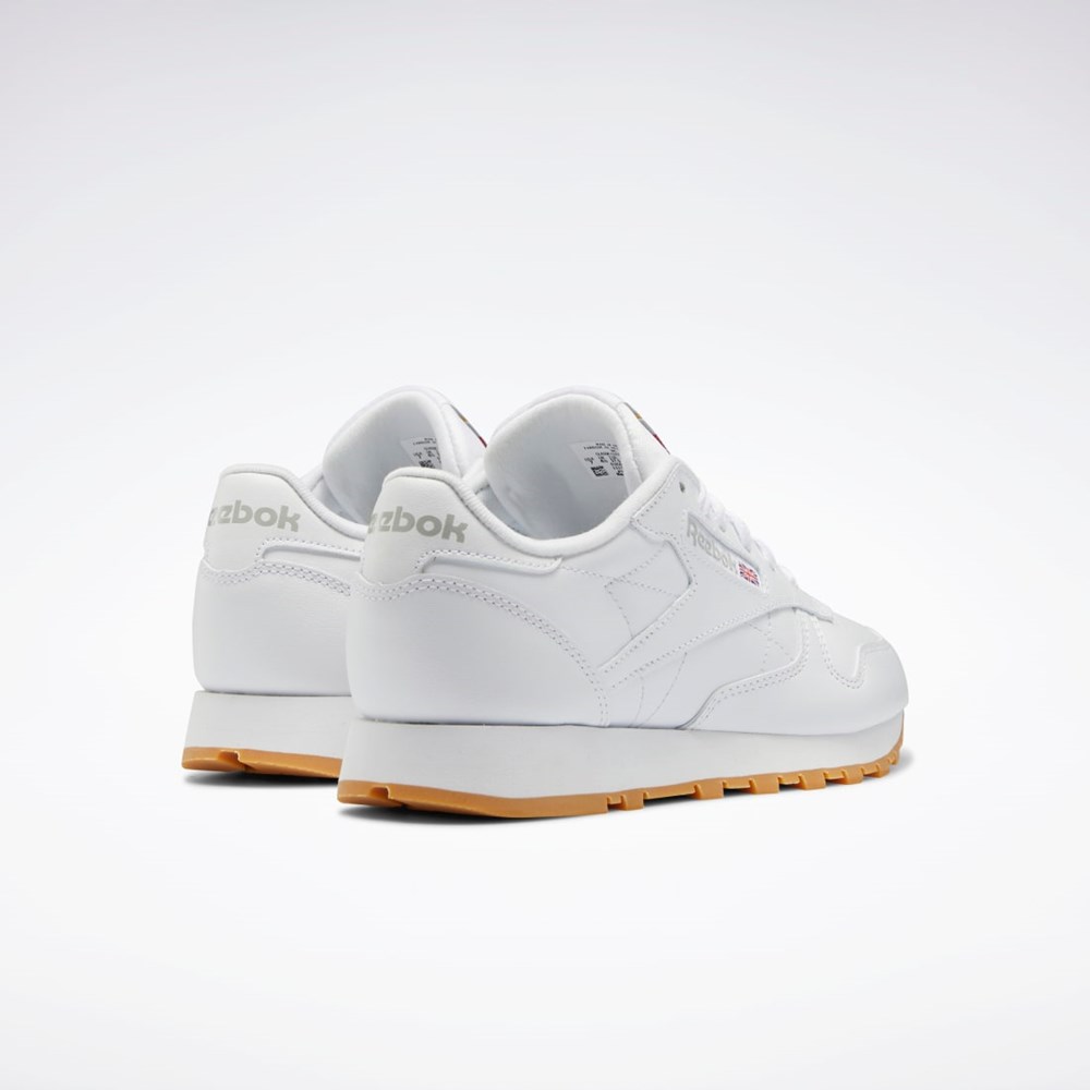 Reebok Classic Leather Shoes Hvide Grå | FIB286734