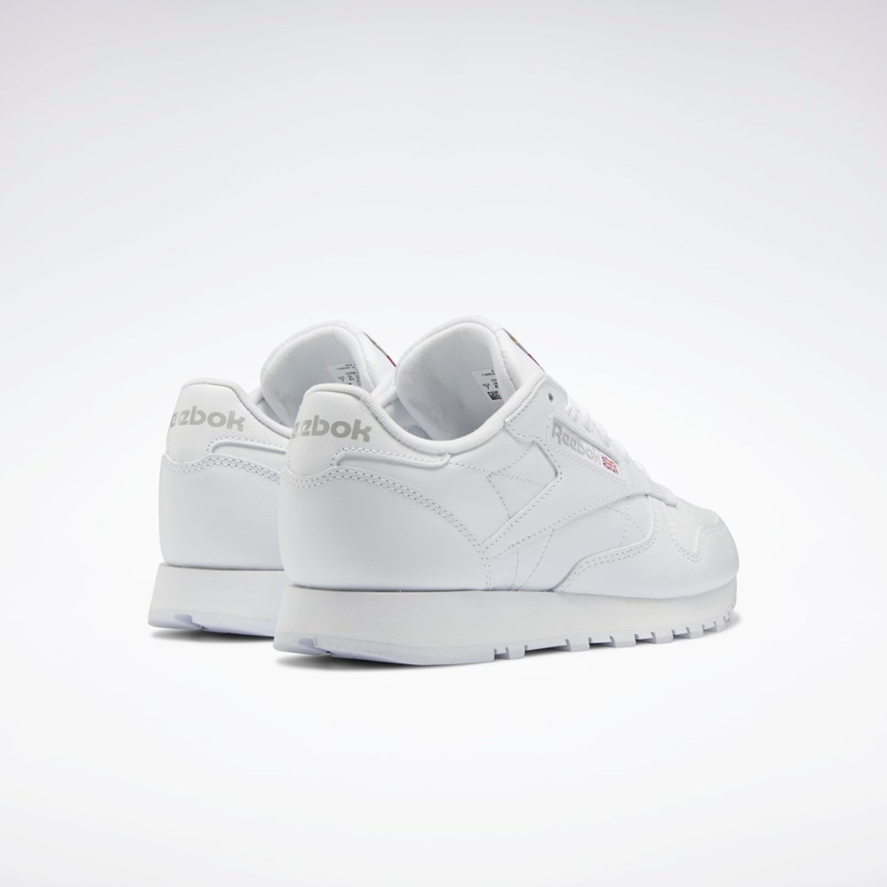 Reebok Classic Leather Shoes Hvide Hvide Grå | RDK536170