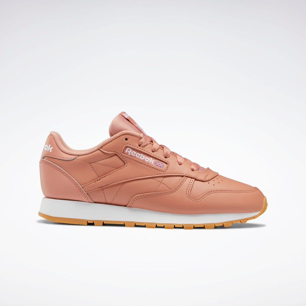 Reebok Classic Leather Shoes Koral Koral Hvide | XHB029468