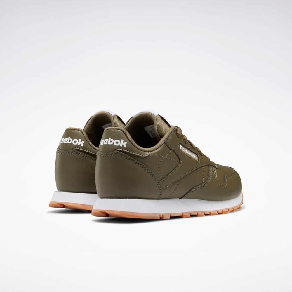 Reebok Classic Leather Shoes - Preschool Grøn Grøn Grøn | UGL935278