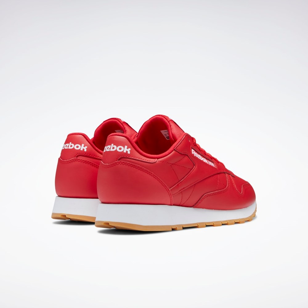 Reebok Classic Leather Shoes Rød Hvide | PUW401786