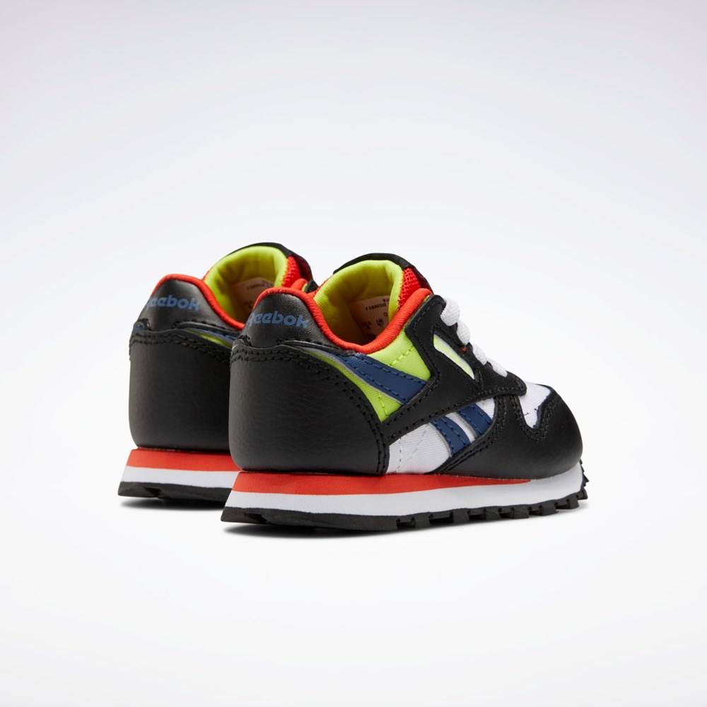 Reebok Classic Leather Shoes - Toddler Sort Hvide Rød | TNL497086