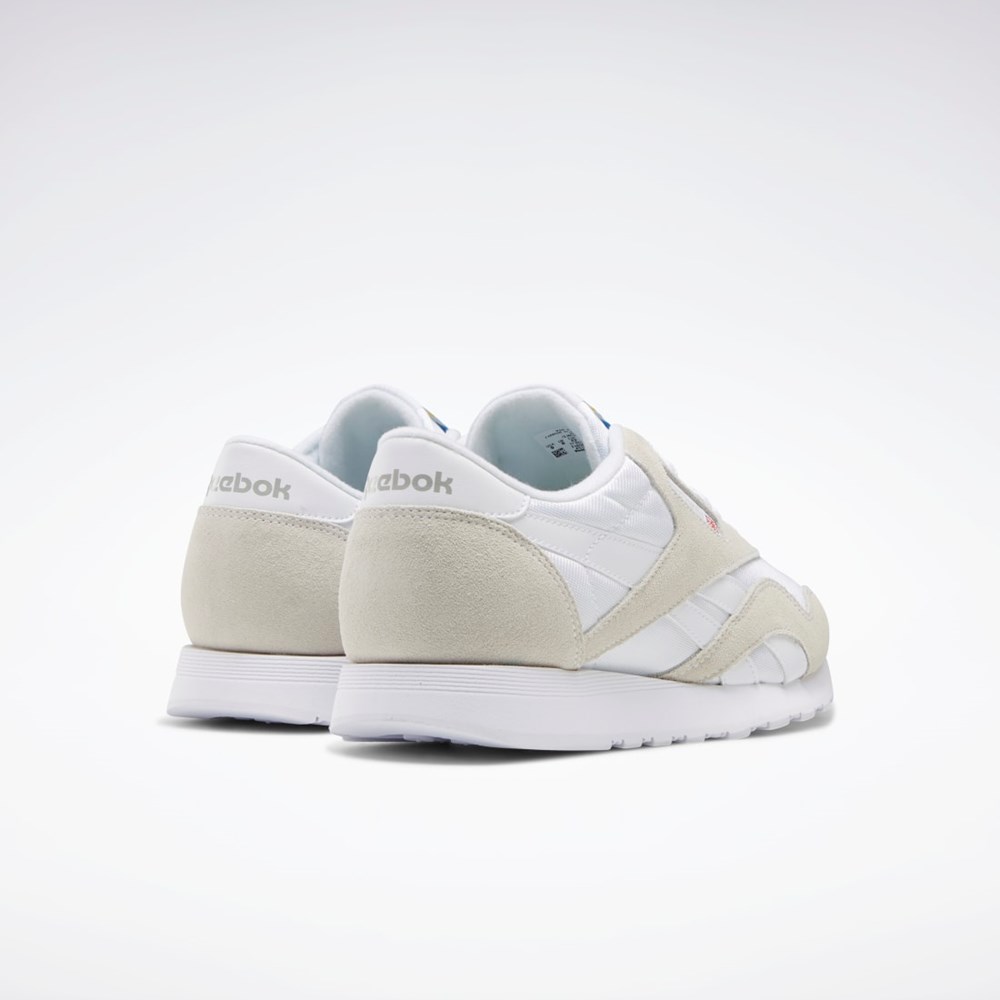 Reebok Classic Nylon Shoes Hvide Hvide Lysegrå | CKY618203