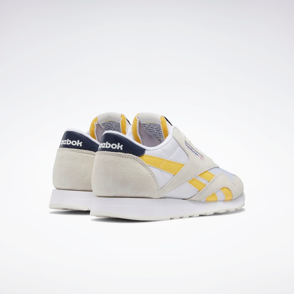 Reebok Classic Nylon Shoes Hvide Mørkeblå | MXV175693