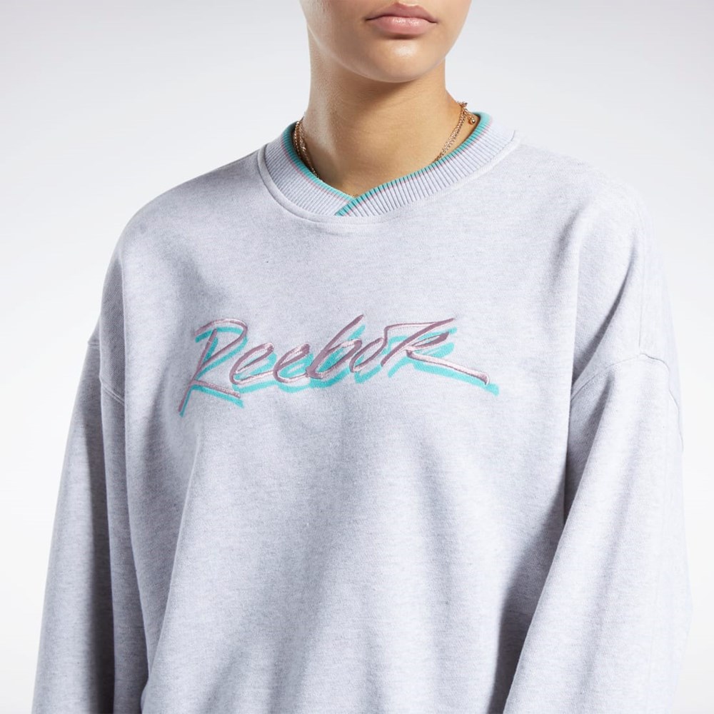 Reebok Classics Grafisk Sweatshirt Lysegrå | BHS854730