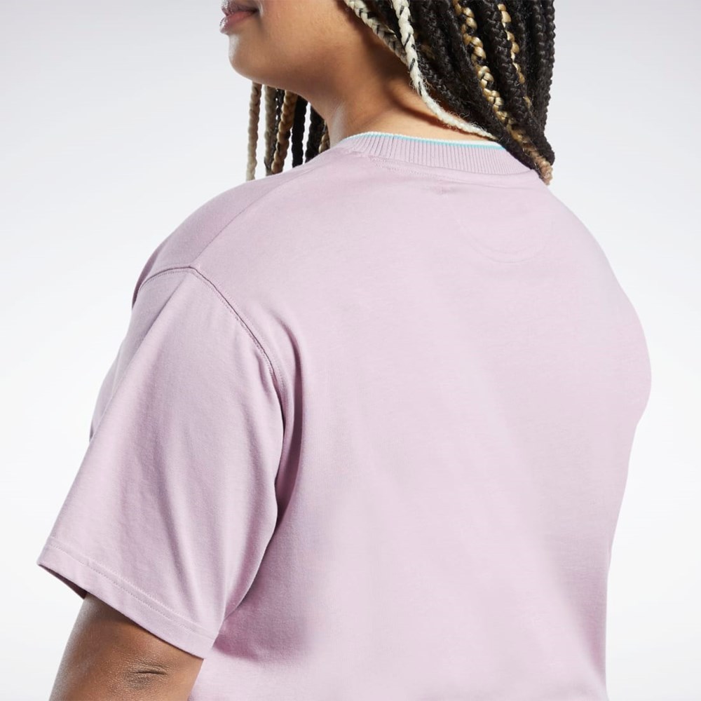 Reebok Classics Grafisk T-Shirt (Plus Size) Infused Lilac | LJH420167