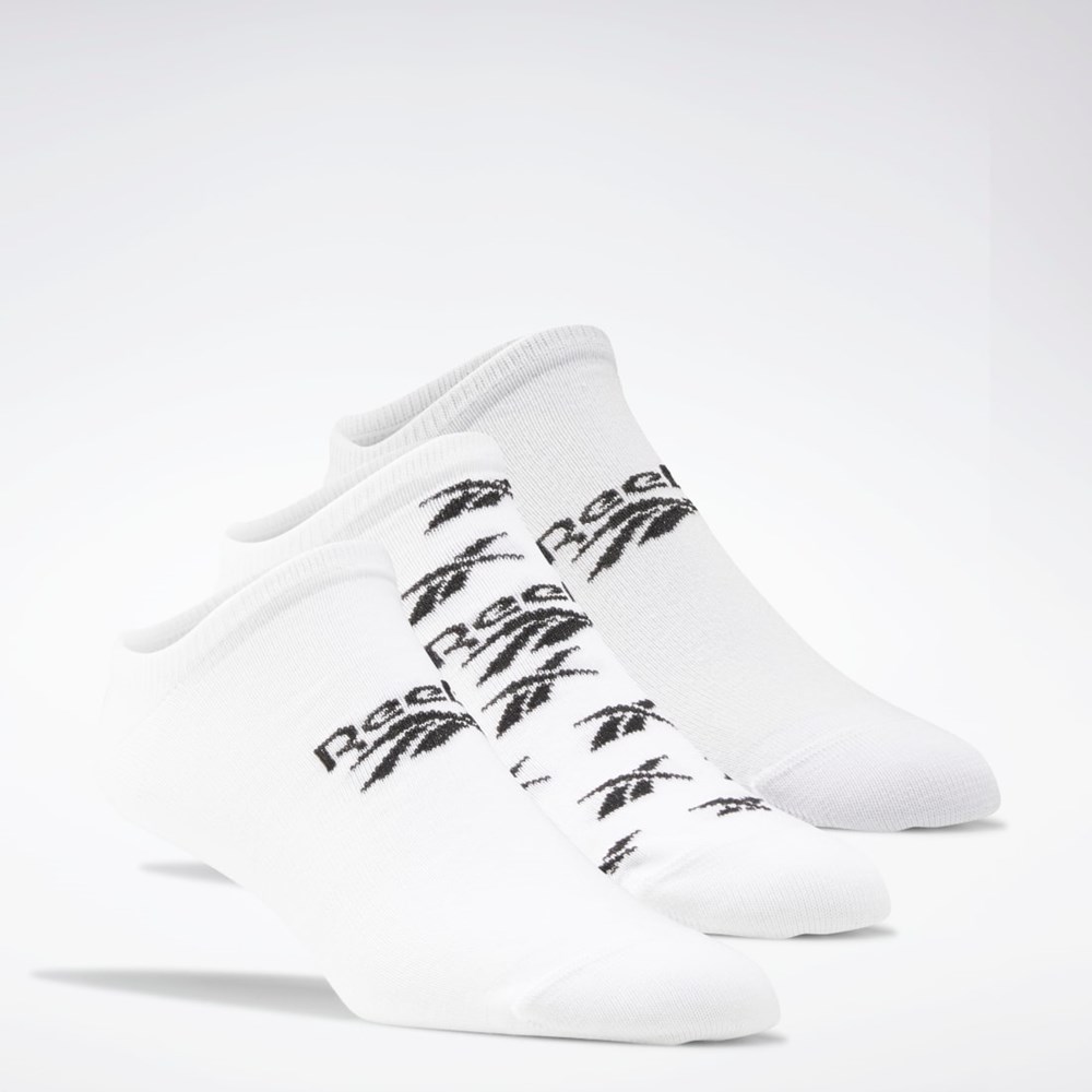 Reebok Classics Invisible Socks 3 Pairs Hvide Grå Hvide | LQW916320