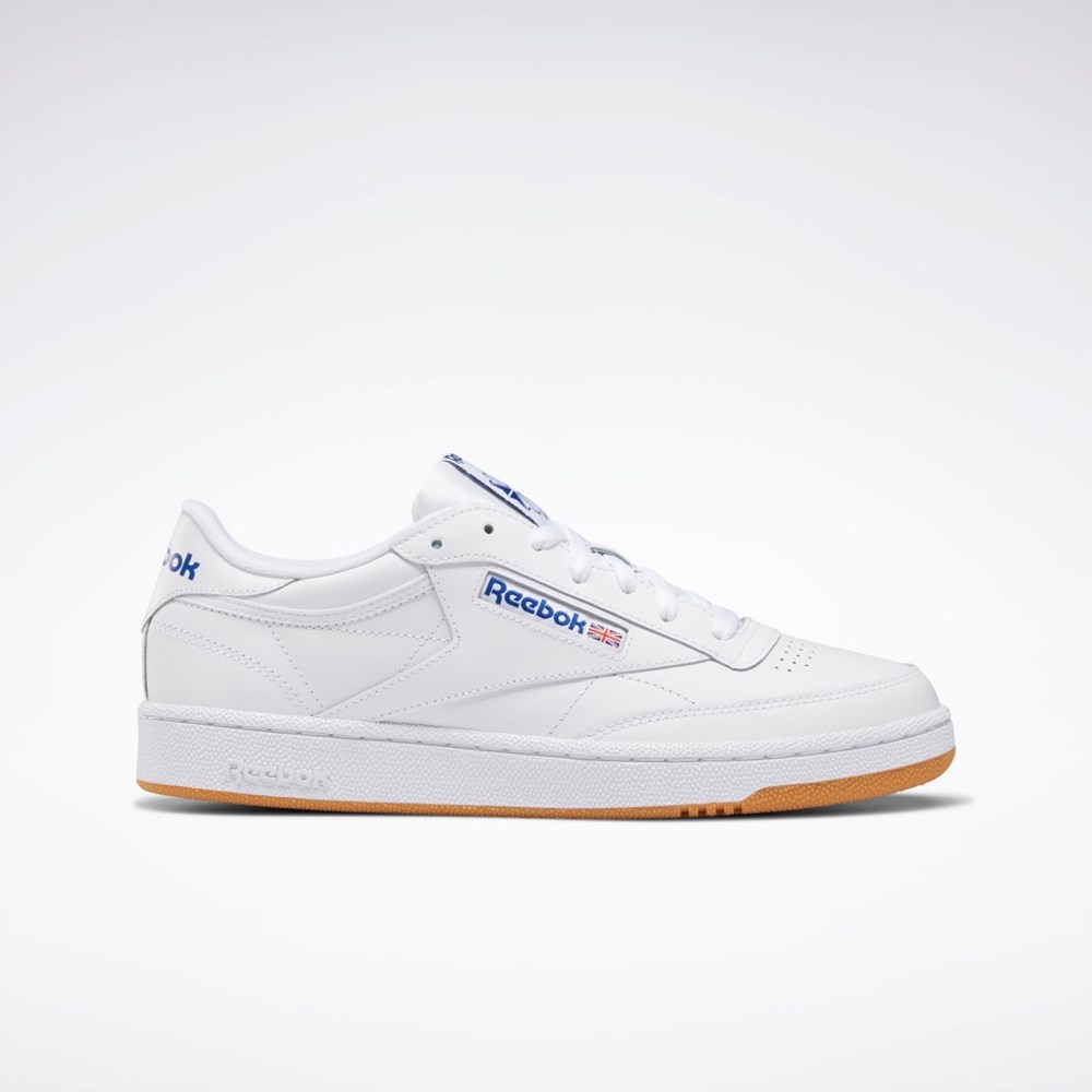 Reebok Club C 85 Shoes Hvide Kongeblå | MAS864075