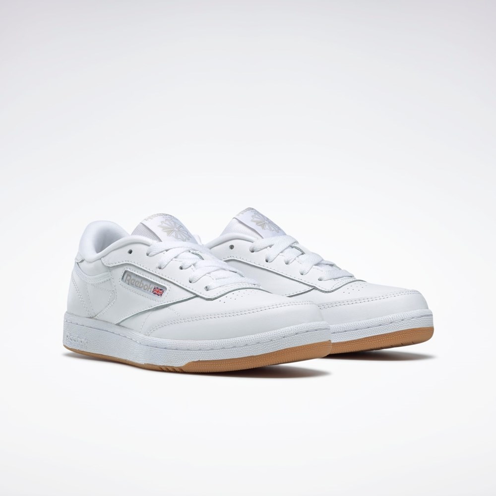 Reebok Club C Shoes - Grade School Hvide | ZCJ653279