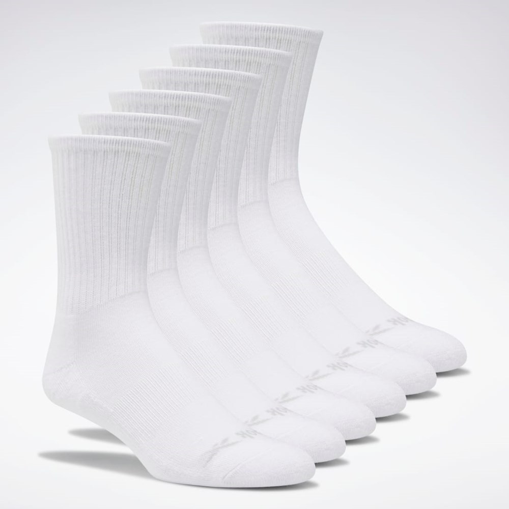 Reebok Crew Basic Delta Socks Six Pack Multi | VZP850962