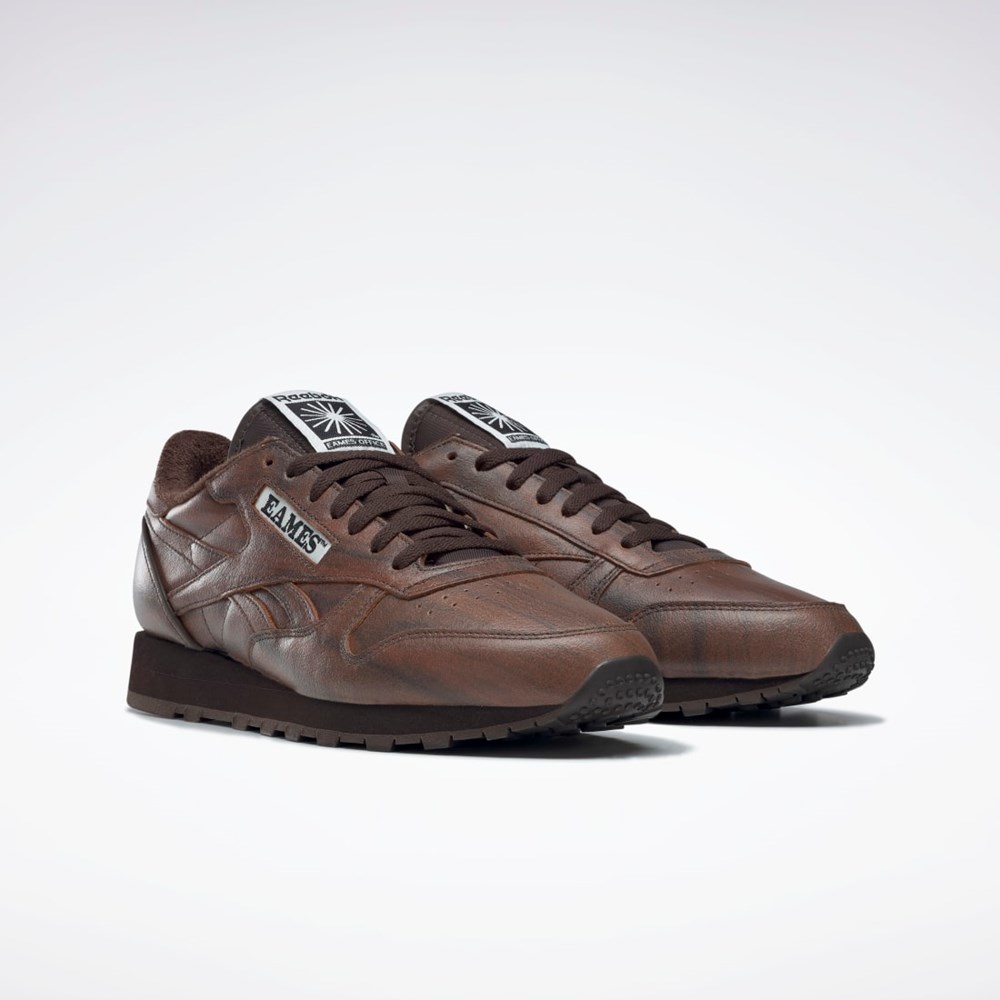 Reebok Eames Classic Leather Shoes Mørkebrune Mørkebrune Mørkebrune | QZI938527