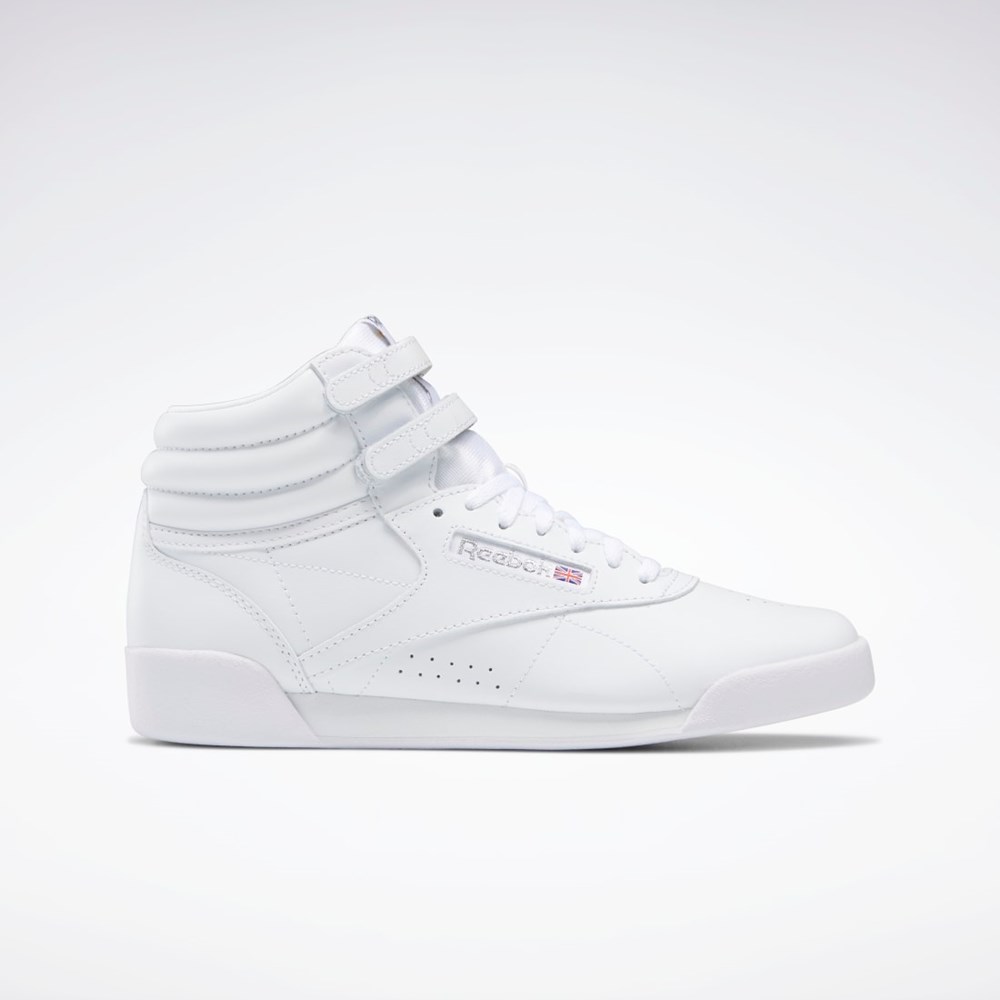 Reebok Freestyle Hi Shoes - Grade School Hvide | GDH745168