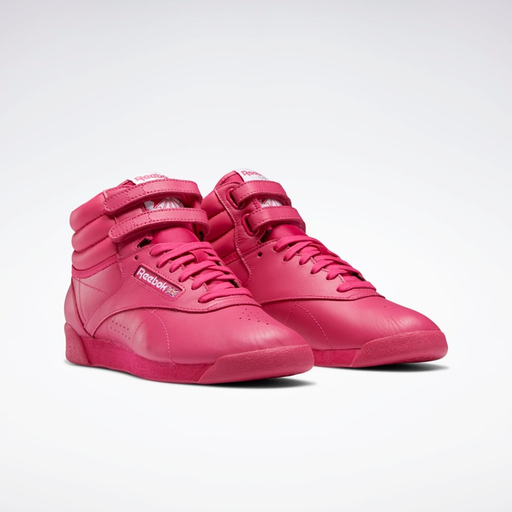 Reebok Freestyle Hi Shoes Lyserød Lyserød Hvide | HPO458306