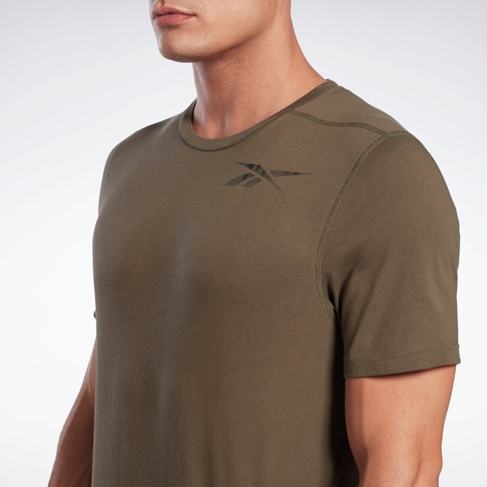 Reebok Grafisk Speedwick Move T-Shirt Grøn | HCF579362