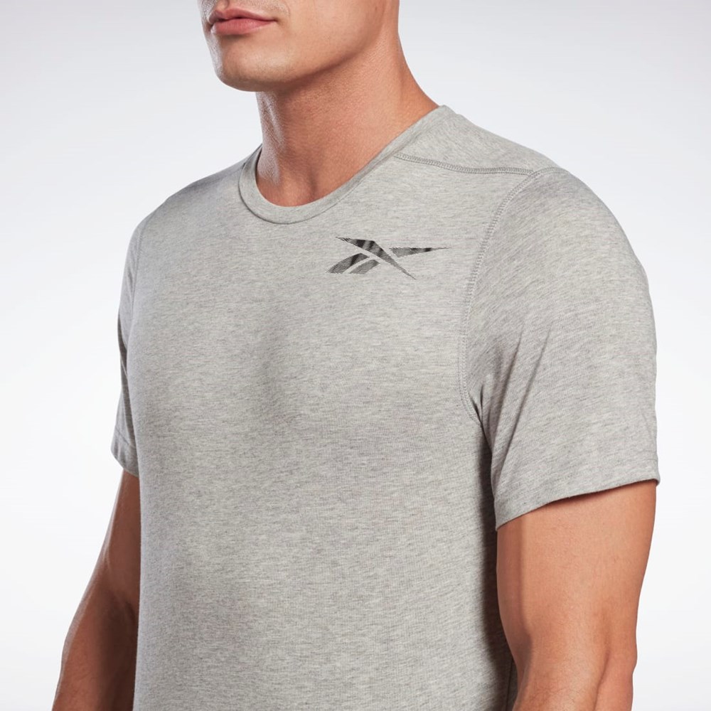 Reebok Grafisk Speedwick Move T-Shirt Grå | NUO137256