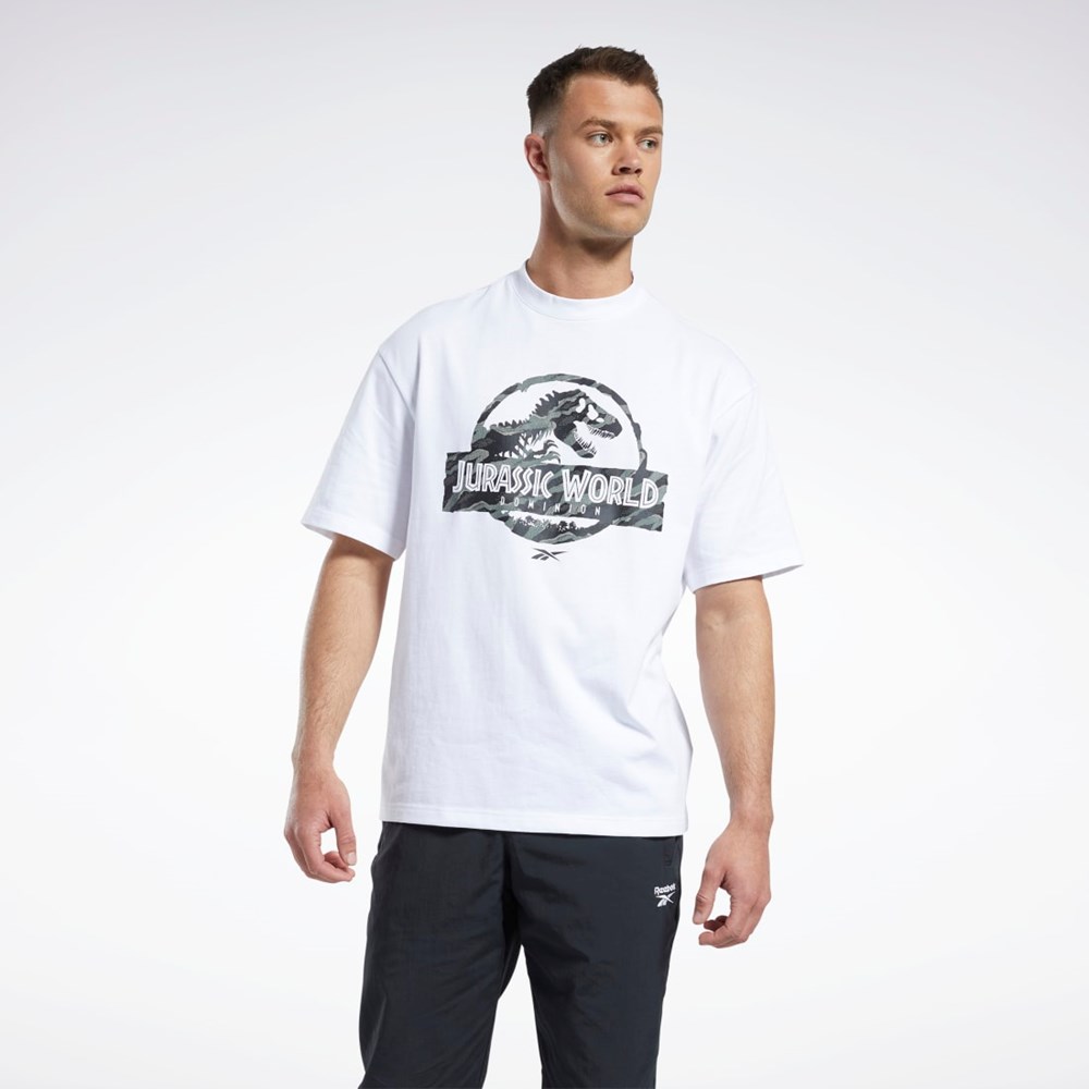 Reebok Jurassic World T-Shirt Hvide | WUH574381