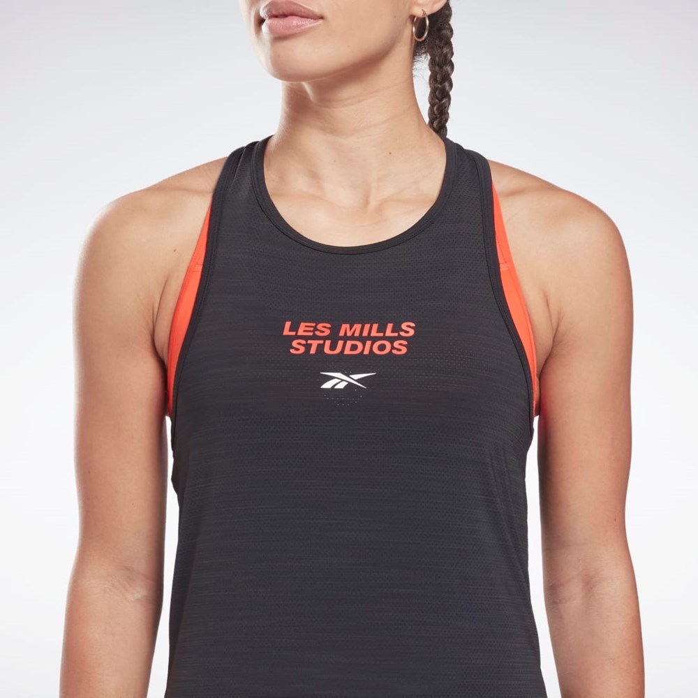 Reebok Les Mills® BodyPump® Activchill Tank Top Sort | DMI257964