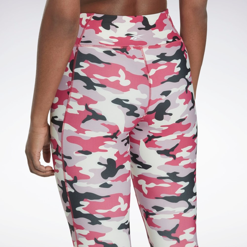 Reebok Lux Bold Camo Print Tights Lyserød | IFL437692