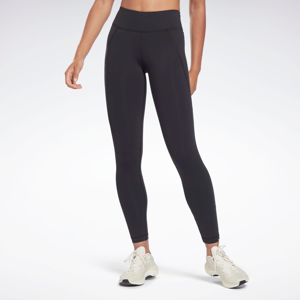 Reebok Lux Leggings Sort | JYG048267