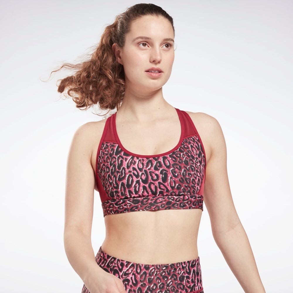 Reebok Lux Racer Polstret Sports Bra Punch Berry | QKR450829