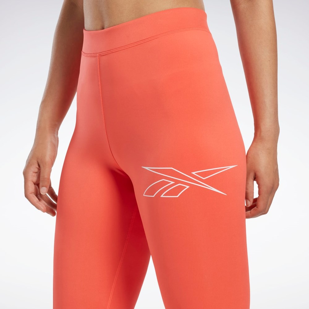 Reebok Løbe Vector Leggings Orange | HTQ614590