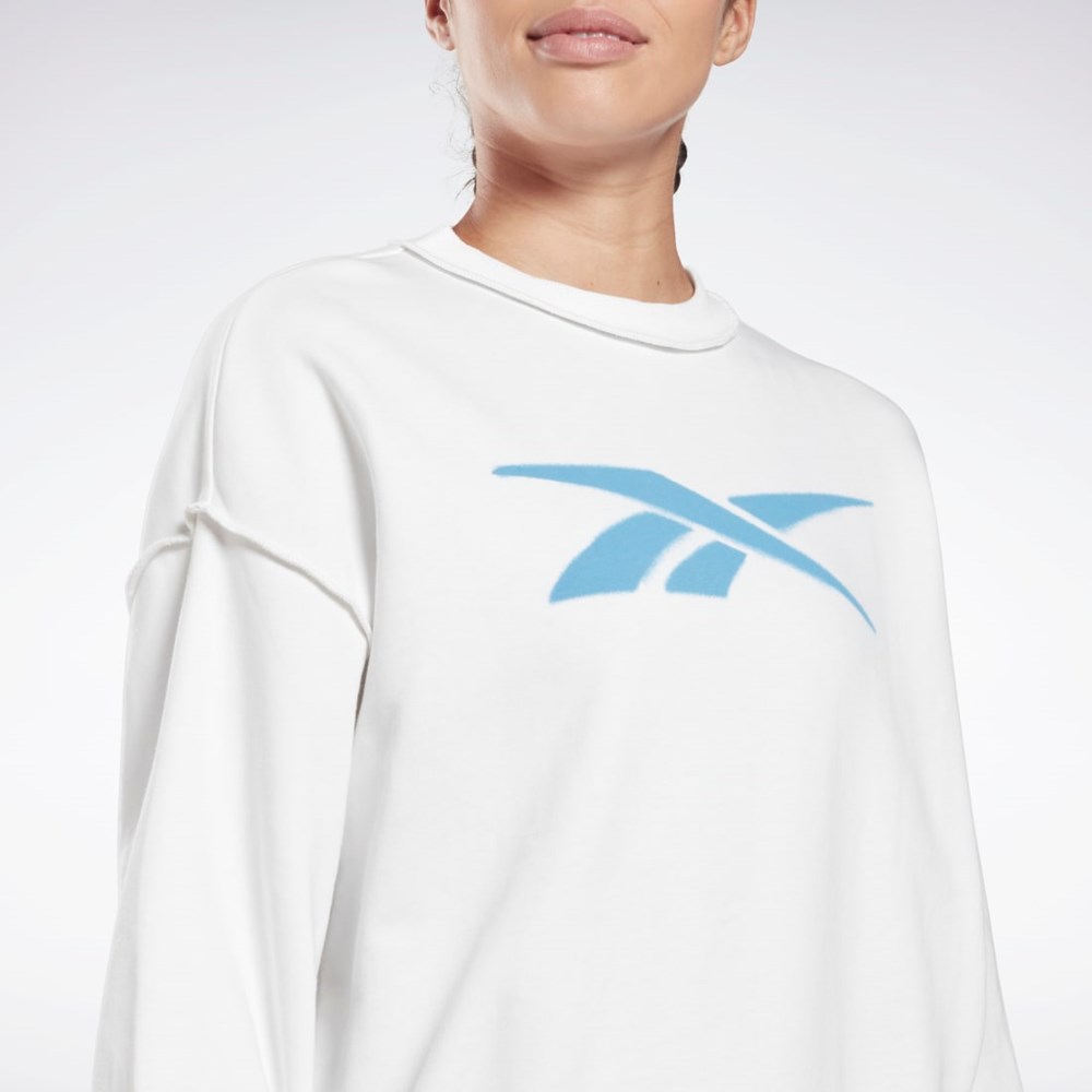 Reebok MYT Crew Sweatshirt Hvide | UKF420967