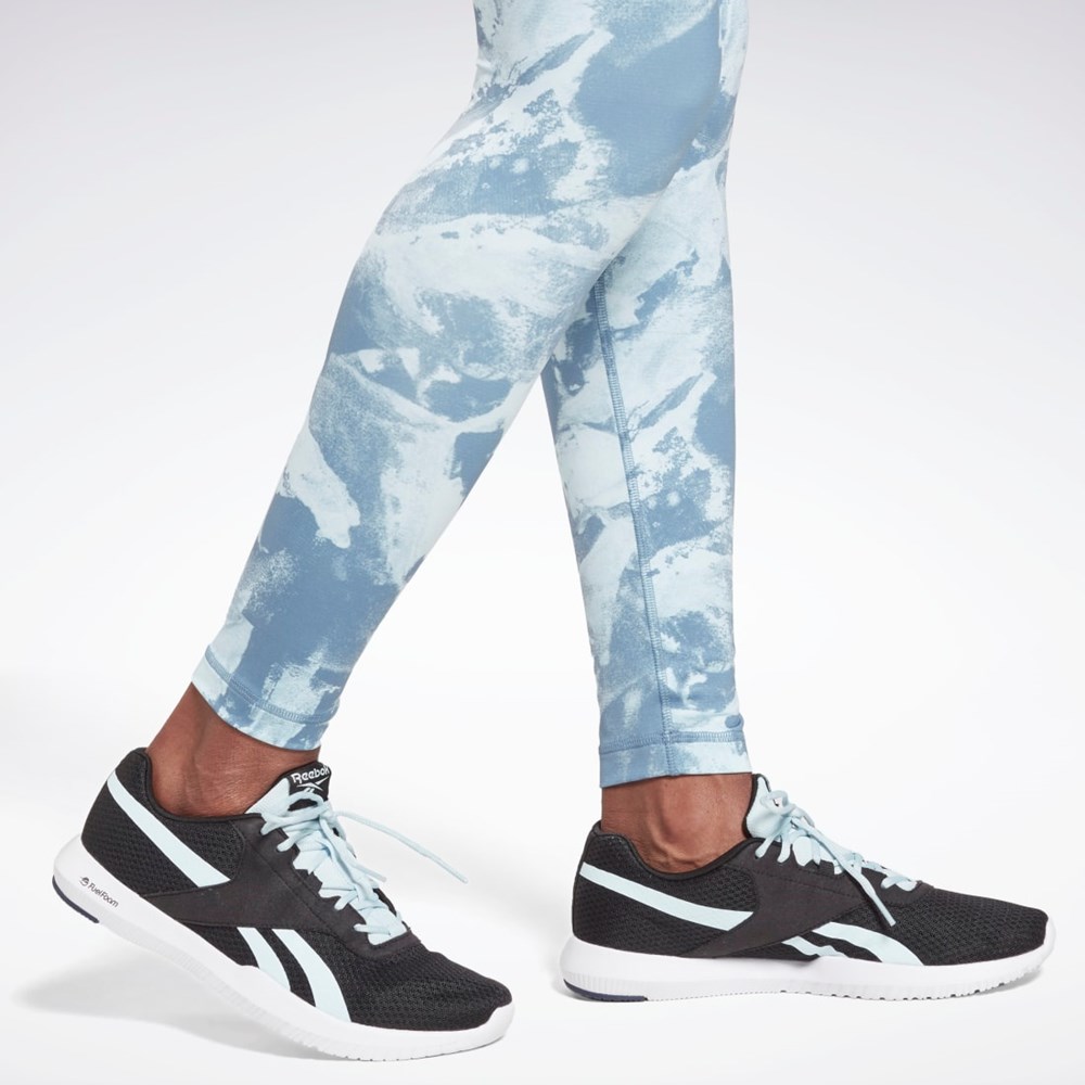 Reebok MYT Printed Leggings Blå | VEK257463