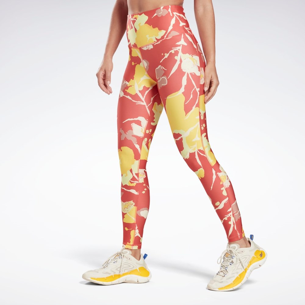 Reebok MYT Printed Leggings Rhodonite | WBS067831