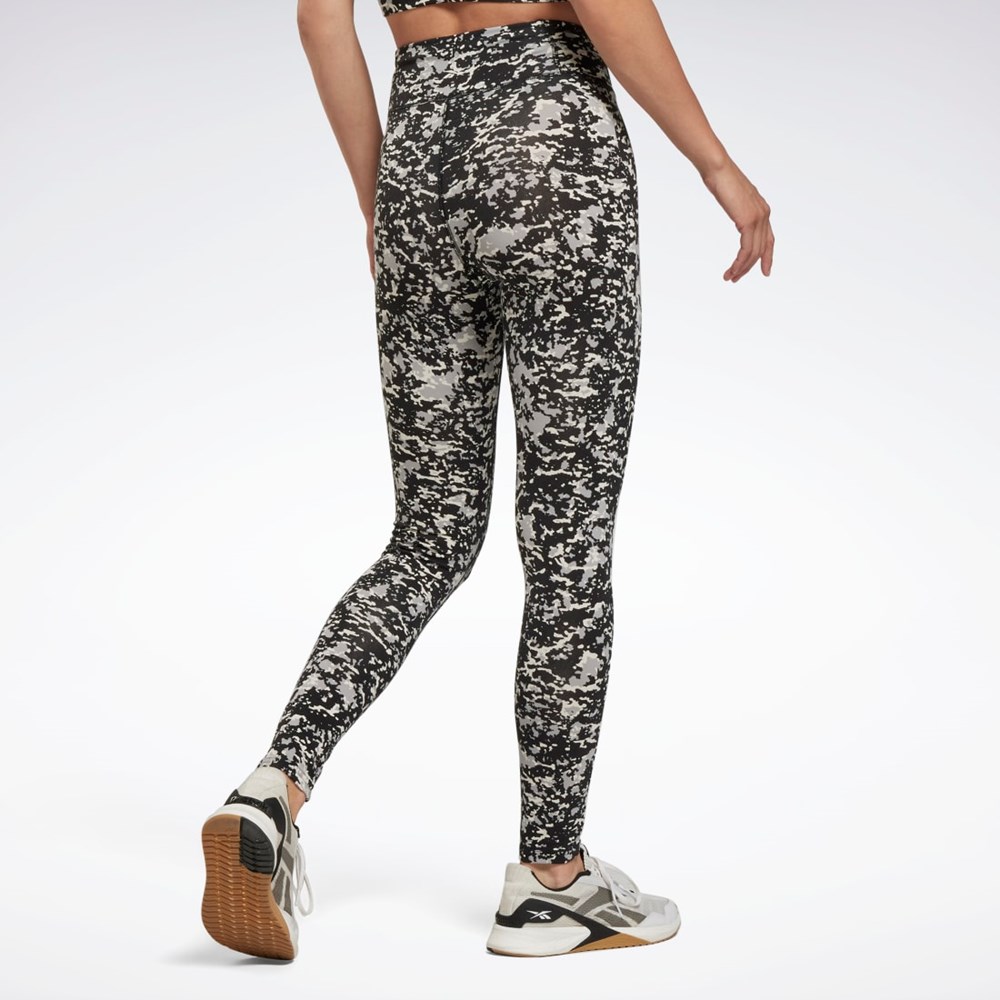 Reebok Modern Safari Bomulds Leggings Sort | HTM206958