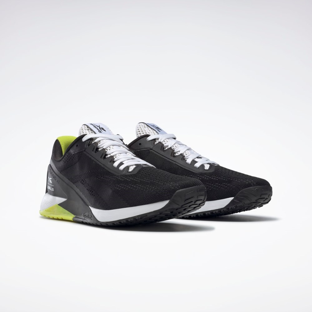 Reebok Nano X1 Trænings Shoes Les Mills® Sort Hvide Gul | UXI903158