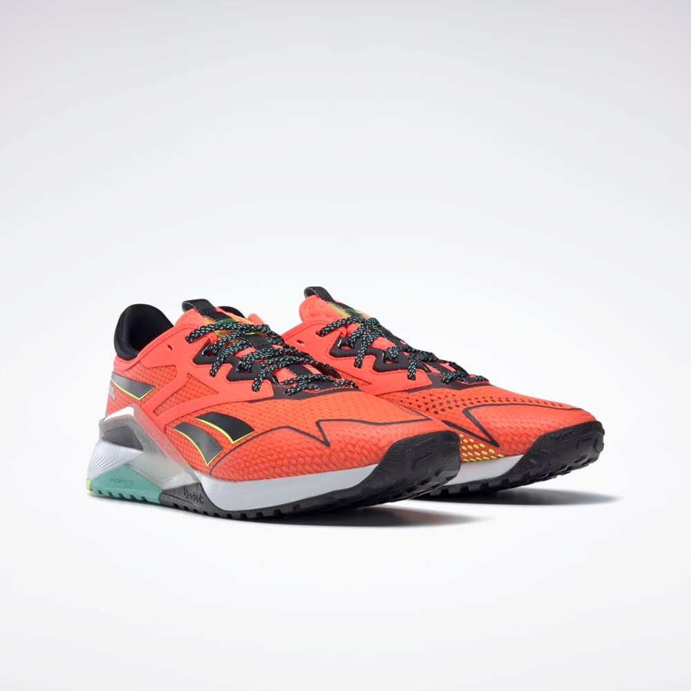 Reebok Nano X2 TR Adventure Trænings Shoes Orange Sort Gul | BGU876093