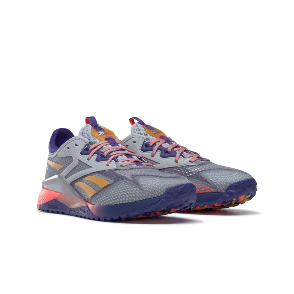 Reebok Nano X2 TR Adventure Trænings Shoes Grå Lilla Orange | XSV291768