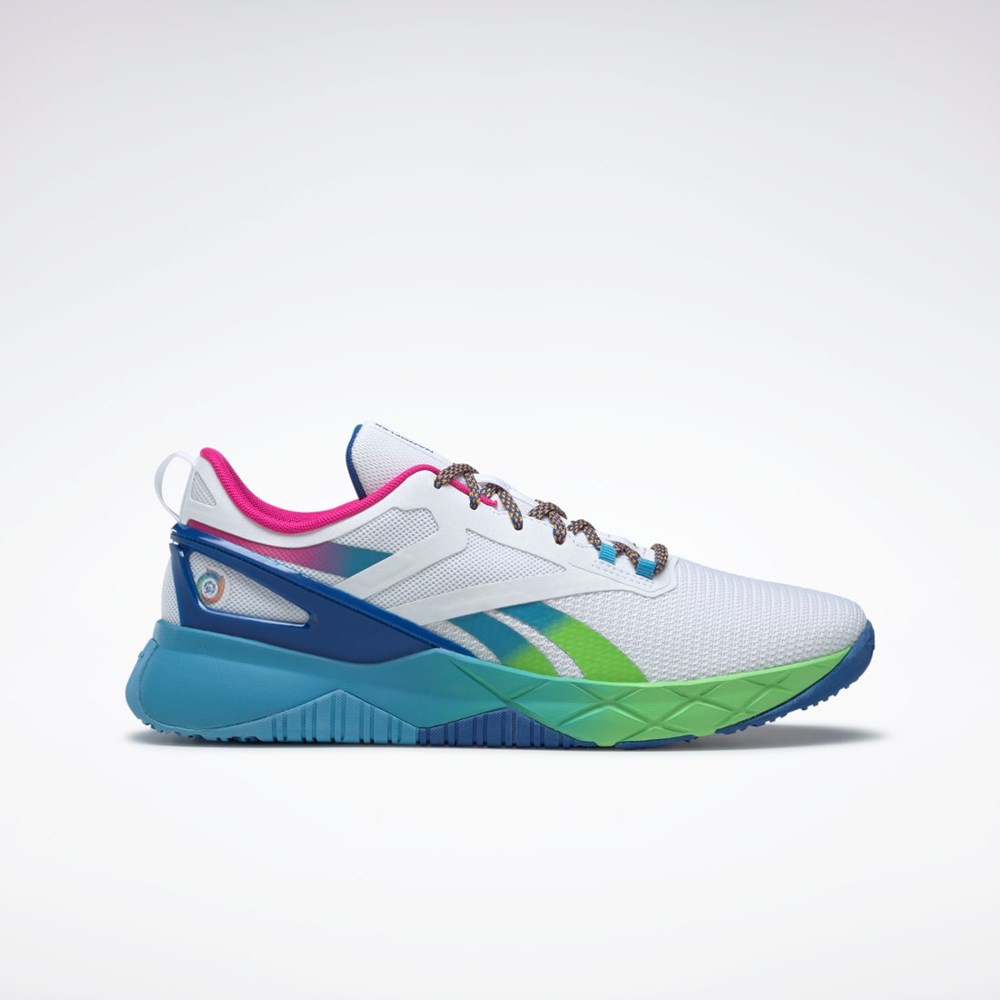 Reebok Nanoflex Parafit TR Shoes Hvide Blå Blå | KDY910368