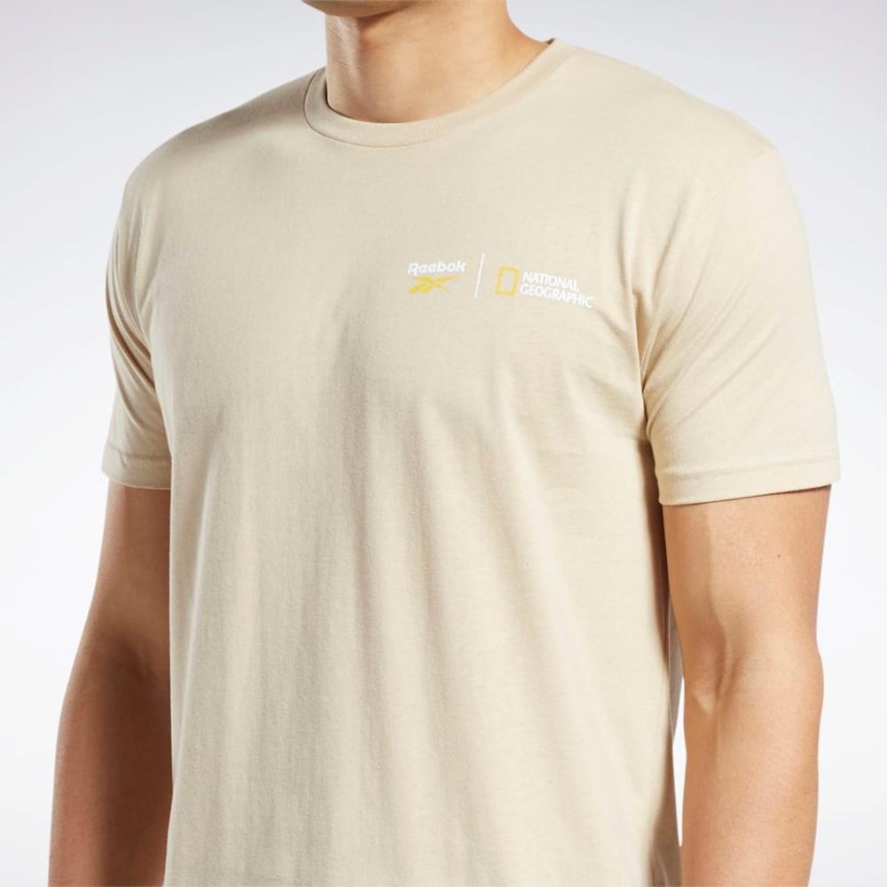 Reebok National Geographic Kort Sleeve T-Shirt Multi | MQK278951