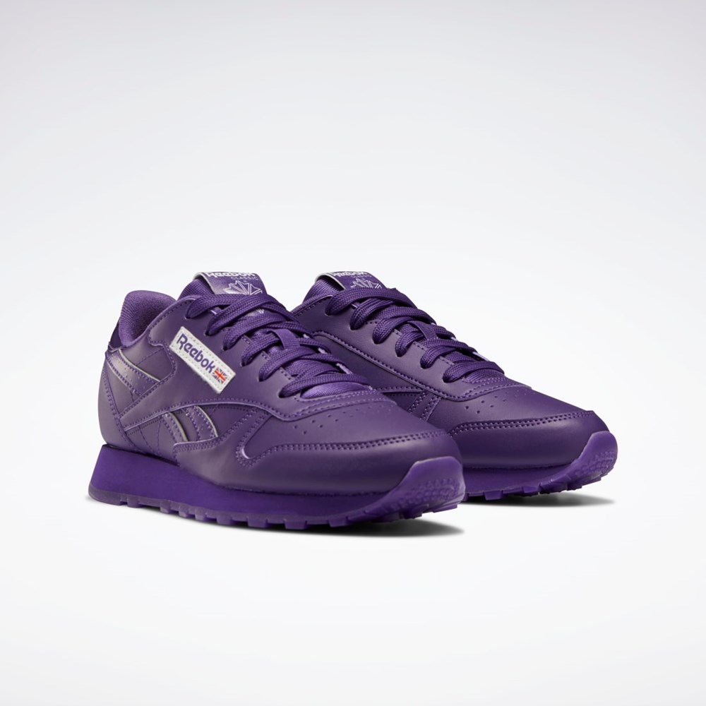 Reebok Popsicle Classic Leather Shoes - Grade School Lilla Lilla Lilla | NAW418062